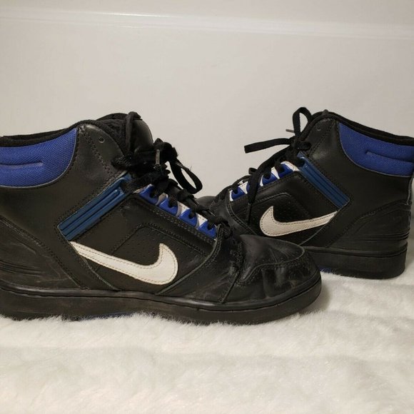 Rare Nike Air Force 2 Retro Mens Black & Blue - Picture 2 of 7